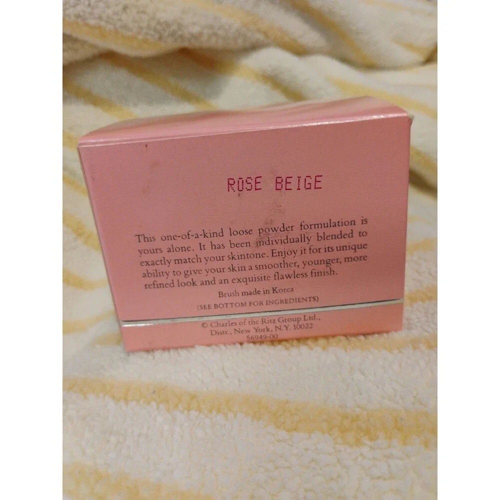 Charles Of The Ritz Custom Blended Powder Rose Beige w/Brush New P2